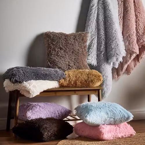 Catherine Lansfield Cuddly Faux Fur Throw, Brown, W: 150 cm, D: 200 cm – 4