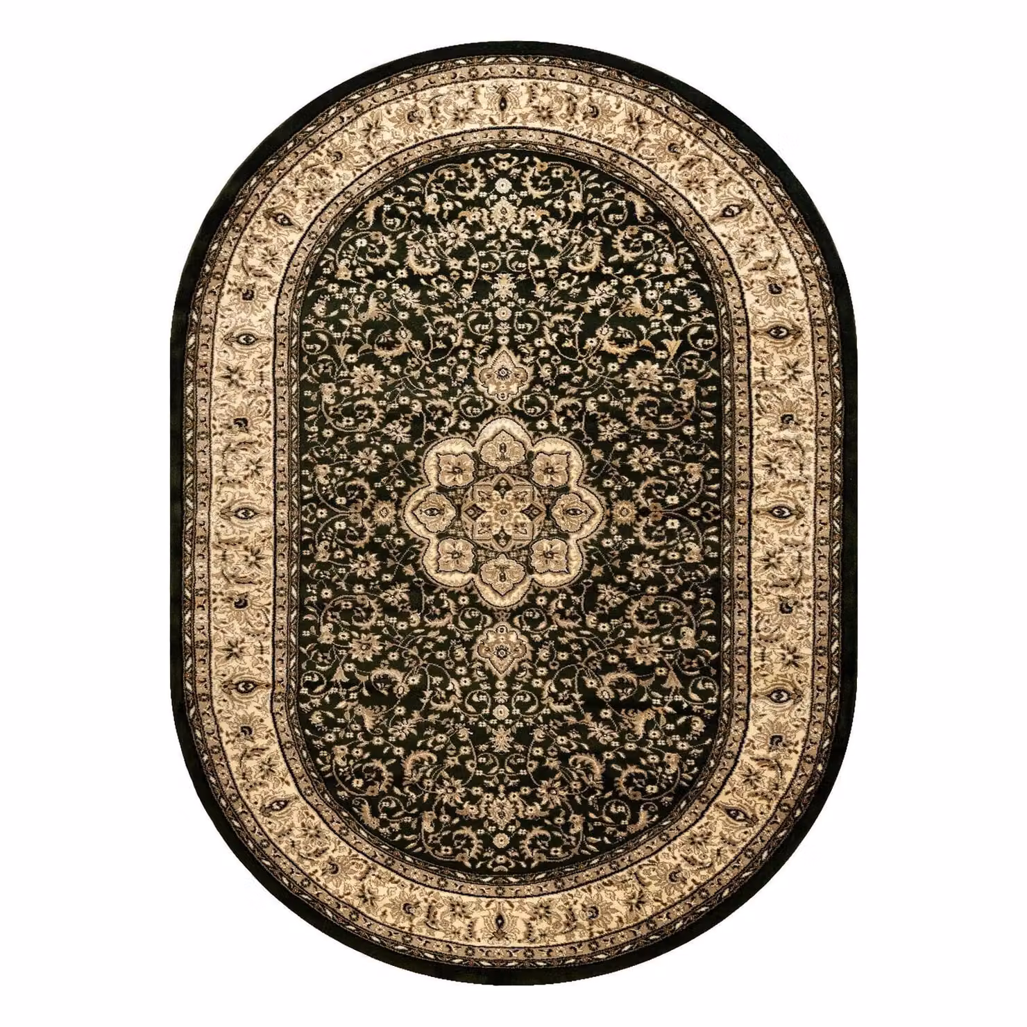 RugsX Royal Oriental Green Rectangular Rug W: 150 cm, L: 250 cm – 2
