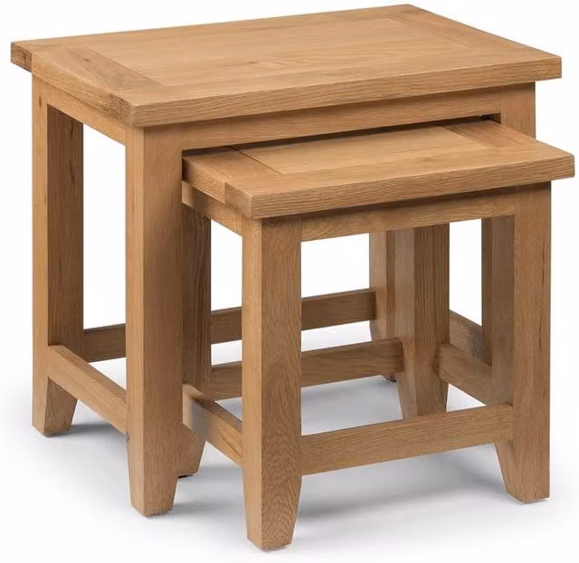 Cheshire Thistlewood Nest Of Tables in Light Oak Wood