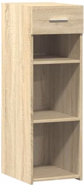 Berkfield Home Sonoma Oak Sideboard in Beige, W/D/H: 30 x 42.5 x 93 cm