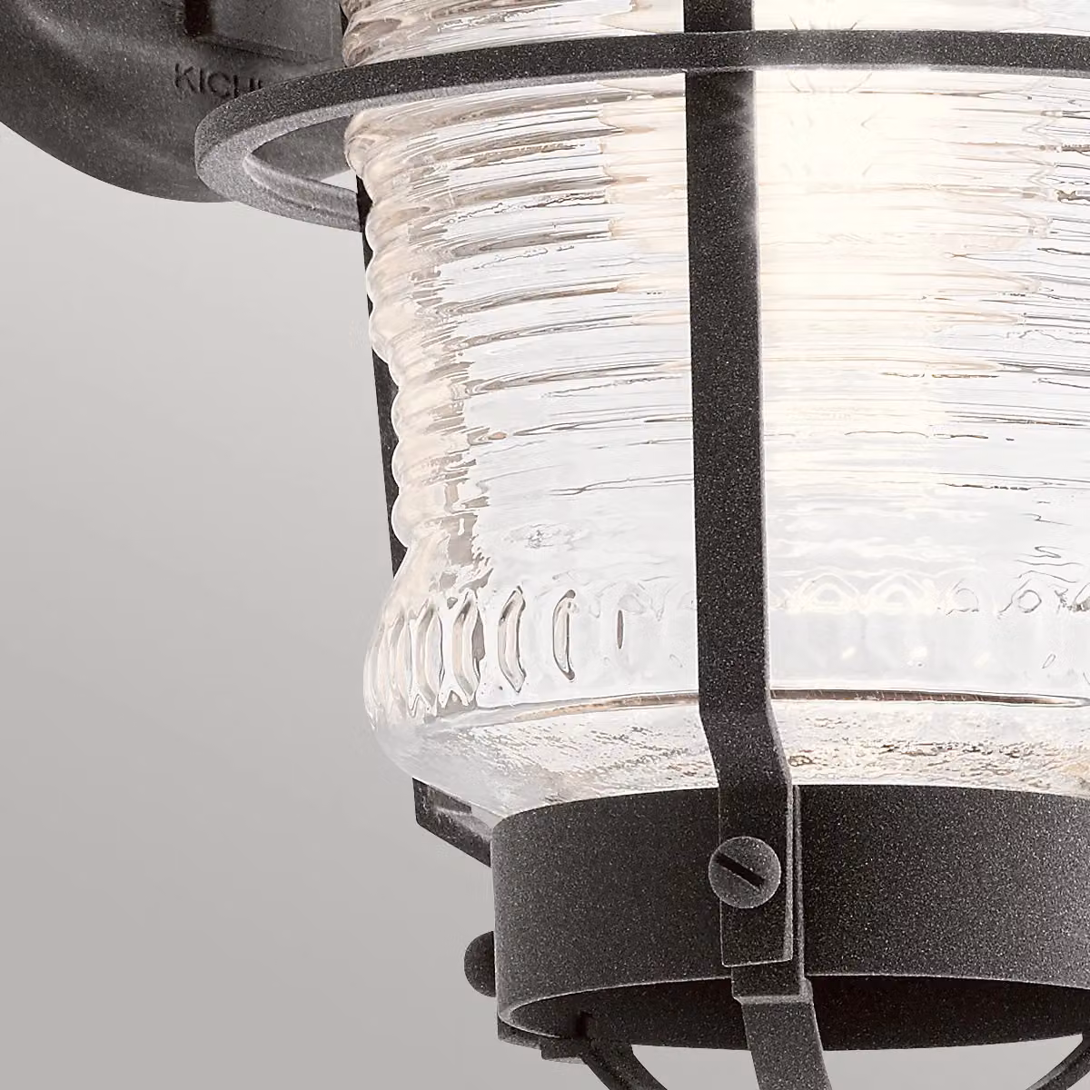 Kichler Chance Harbor Outdoor 1 Light Wall Lantern in Weathered Zinc Grey IP44 – 3