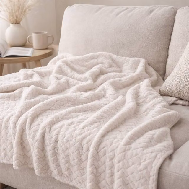 Voltico Super Soft Fluffy Cuddle Throw Blanket, W: 130 cm, L: 180 cm – 1