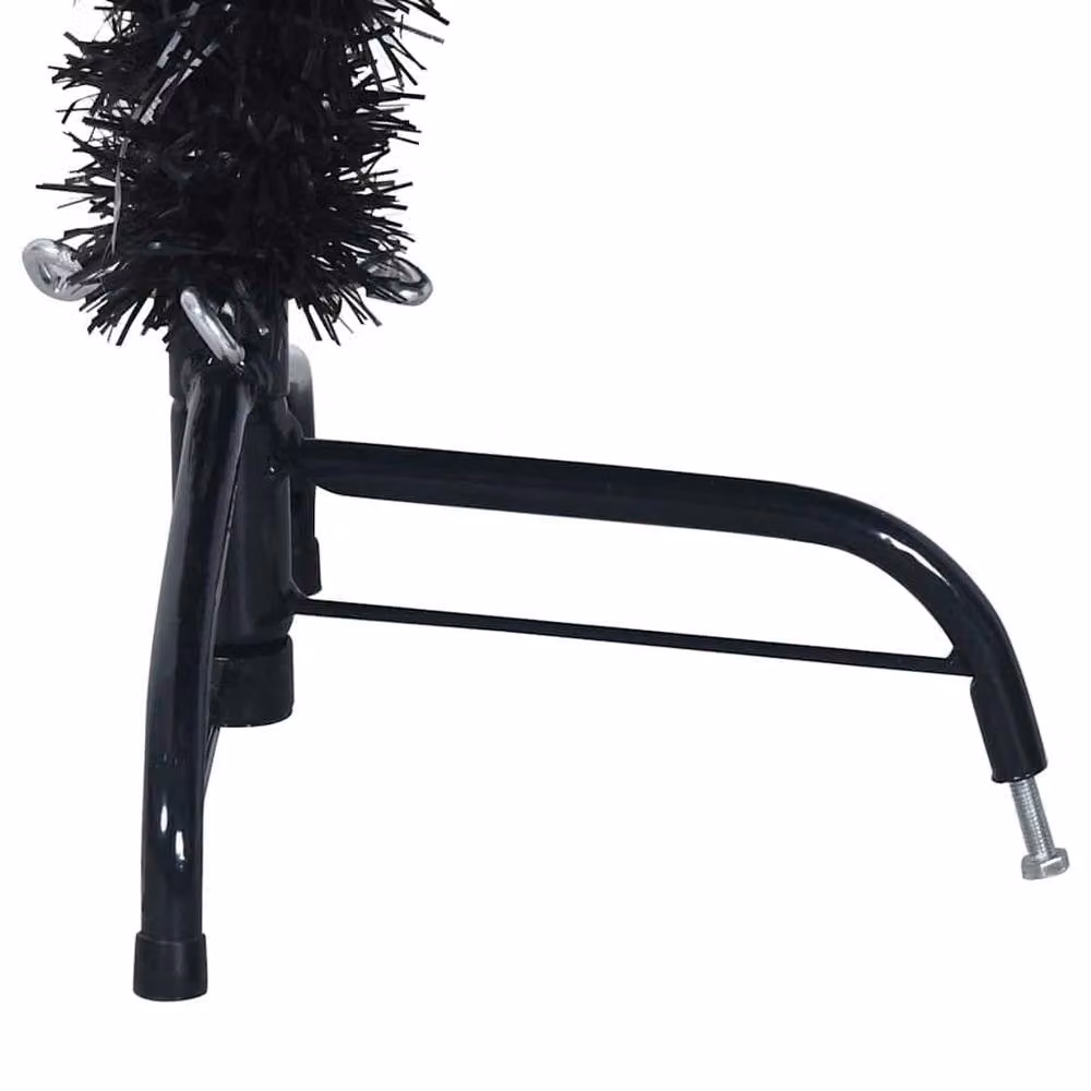 Berkfield Home Artificial Half Christmas Tree with Stand, Black, Height: 150 cm – 6
