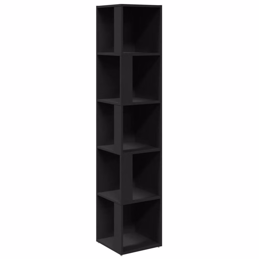 Berkfield Home Modern Black Corner Cabinet, W/D/H: 33 x 33 x 164.5 cm – 2