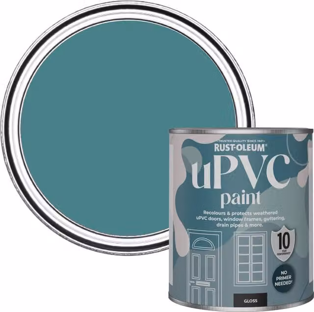Rust-Oleum UPVC Paint in Gloss Finish, Peacock Suit, 0.75 l