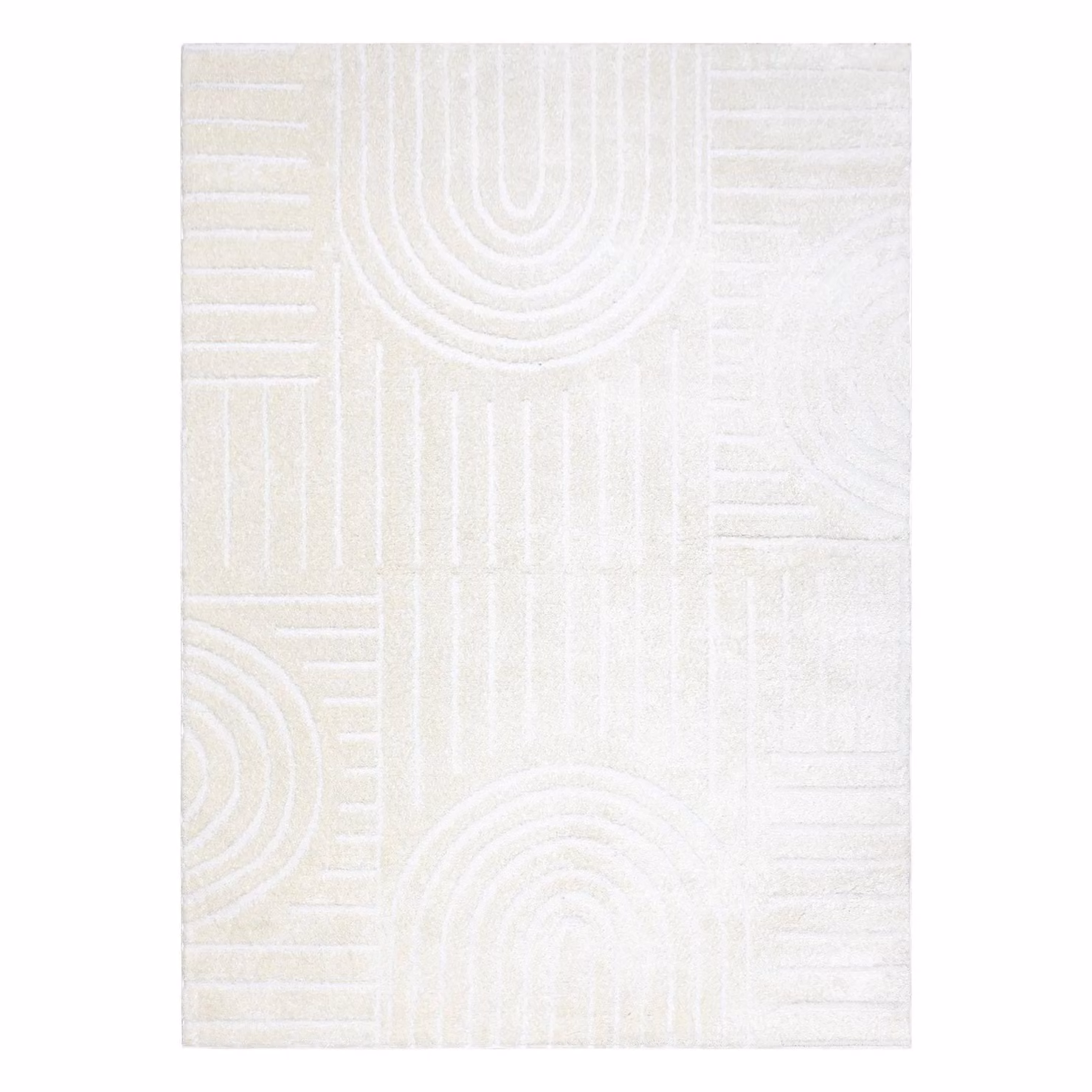 RugsX Mode Geometric Scandinavian Rug in Yellow, W/D: 200 x 290 cm