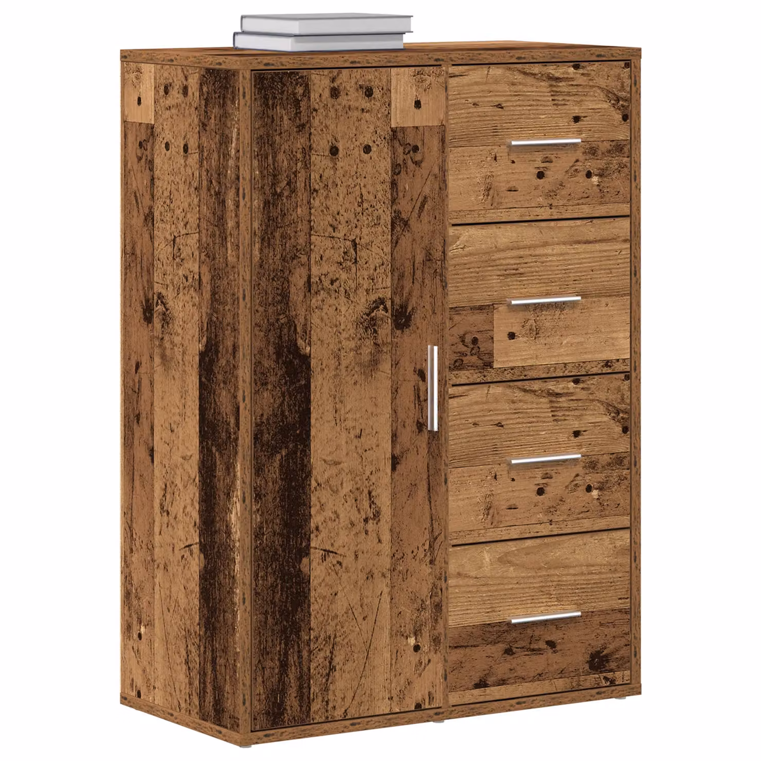 Berkfield Home Rustic Old Wood Sideboard in Brown, W/D/H: 60 x 31 x 84 cm – 2