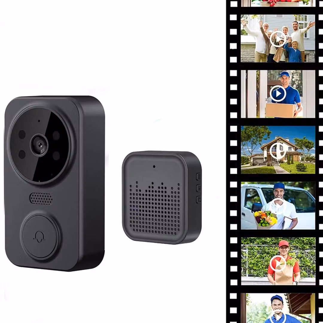 SPETLEK Wireless WiFi Video Doorbell Intercom Security System in Black – 5
