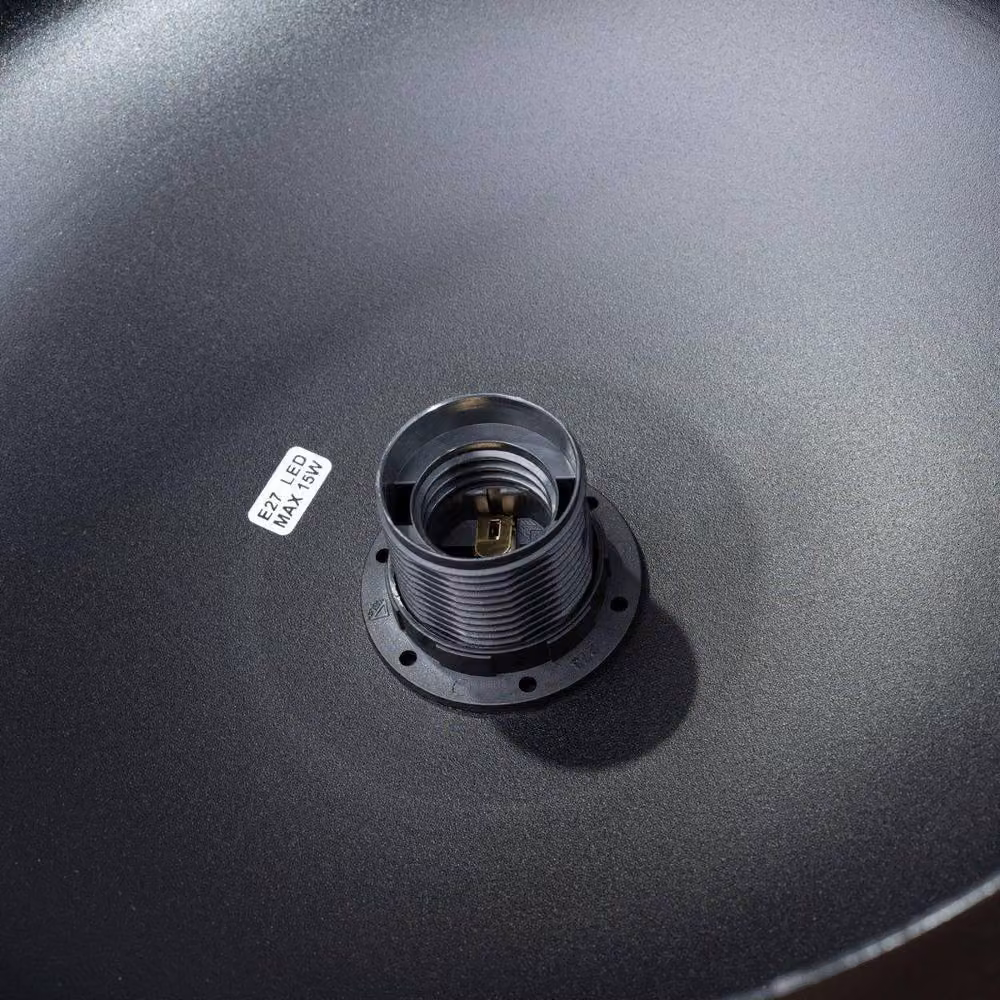 Sollux Lighting Marion Pendant Light in Black and Natural Wood, H 130 x W 29.5 x D 29.5 cm – 4