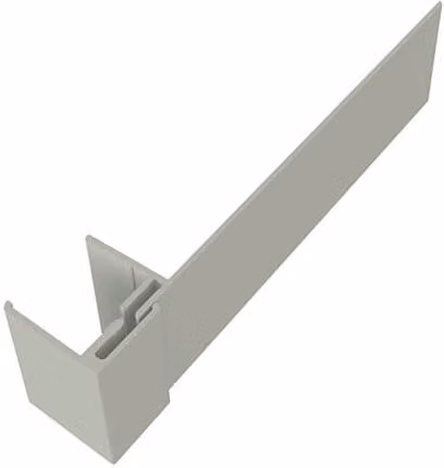 Freefoam Weatherboard Cladding Reveal Liner Trim, 3m, Misty Grey
