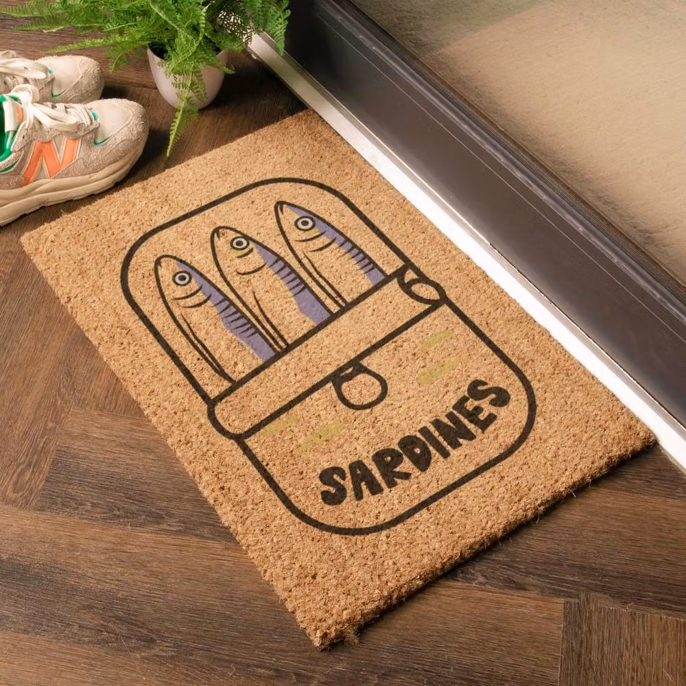 Artsy Mats Sardine Tin Coir Doormat in Brown, W/D: 60 x 40 cm – 2