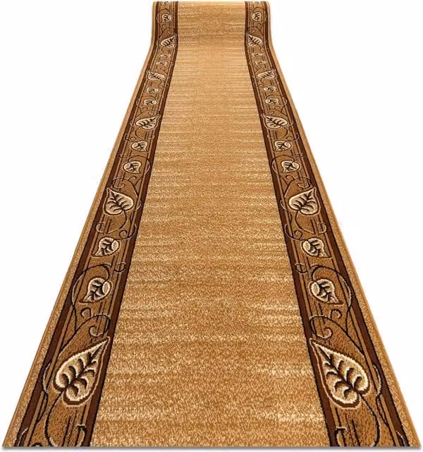 RugsX Bcf Feliks Runner in Gold, W: 140 cm, L: 390 cm – 1