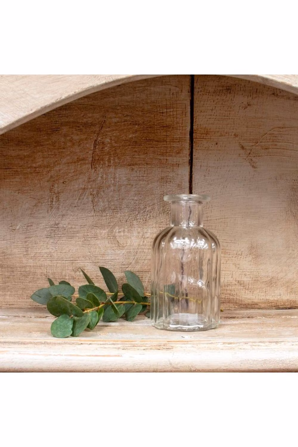 KDMD Flora Glass Tabletop Bottles, Clear, 15 Pack, H: 10.5 cm, W: 5.5 cm – 2