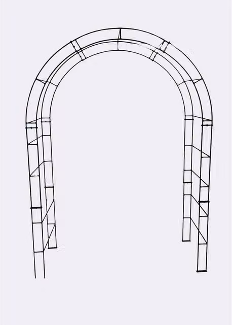 Poppyforge Paris Arch Climbing Frame in Black, W/D/H: 53 x 175 x 242 cm