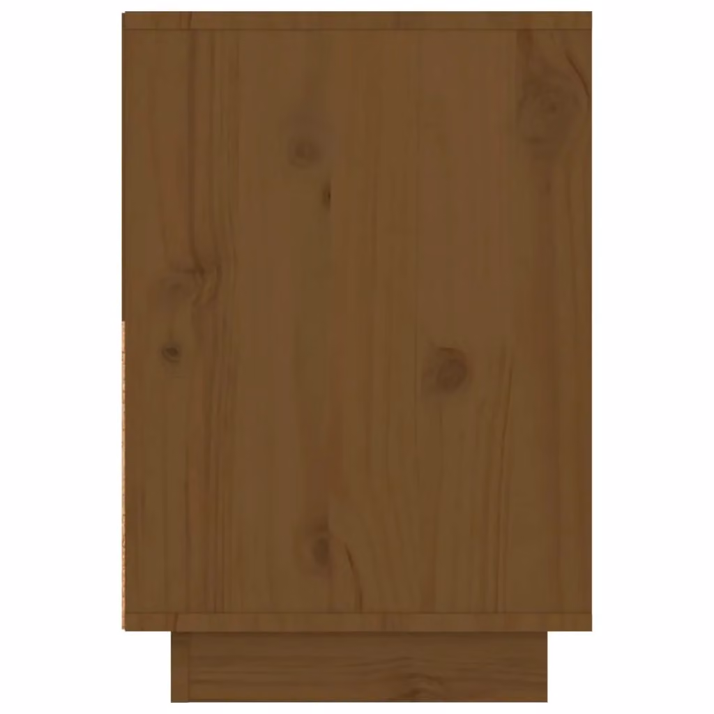 Berkfield Home Set of 2 Rustic Solid Wood Pine Bedside Cabinets, Honey Brown, W: 60 cm, D: 34 cm, H: 51 cm – 4