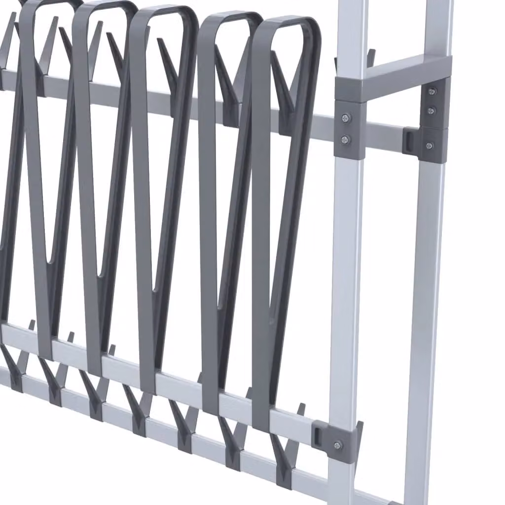 Berkfield Home Silver Metal Shoe Rack with Wheels W: 89 cm, D: 27 cm, H: 120 cm – 3
