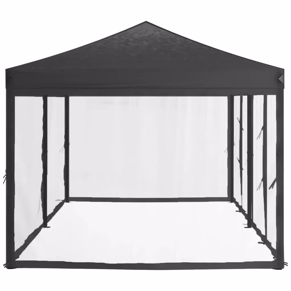 Berkfield Home Folding Party Tent with Sidewalls, Anthracite and Black, W: 6 m, D: 3 m, H: 3 m – 2