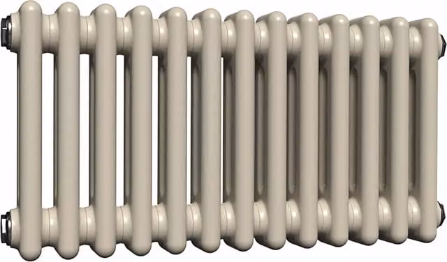 Lux Heat Horizontal Column Radiator in Moon Dust Grey, W/H: 30.0 x 60.5 cm