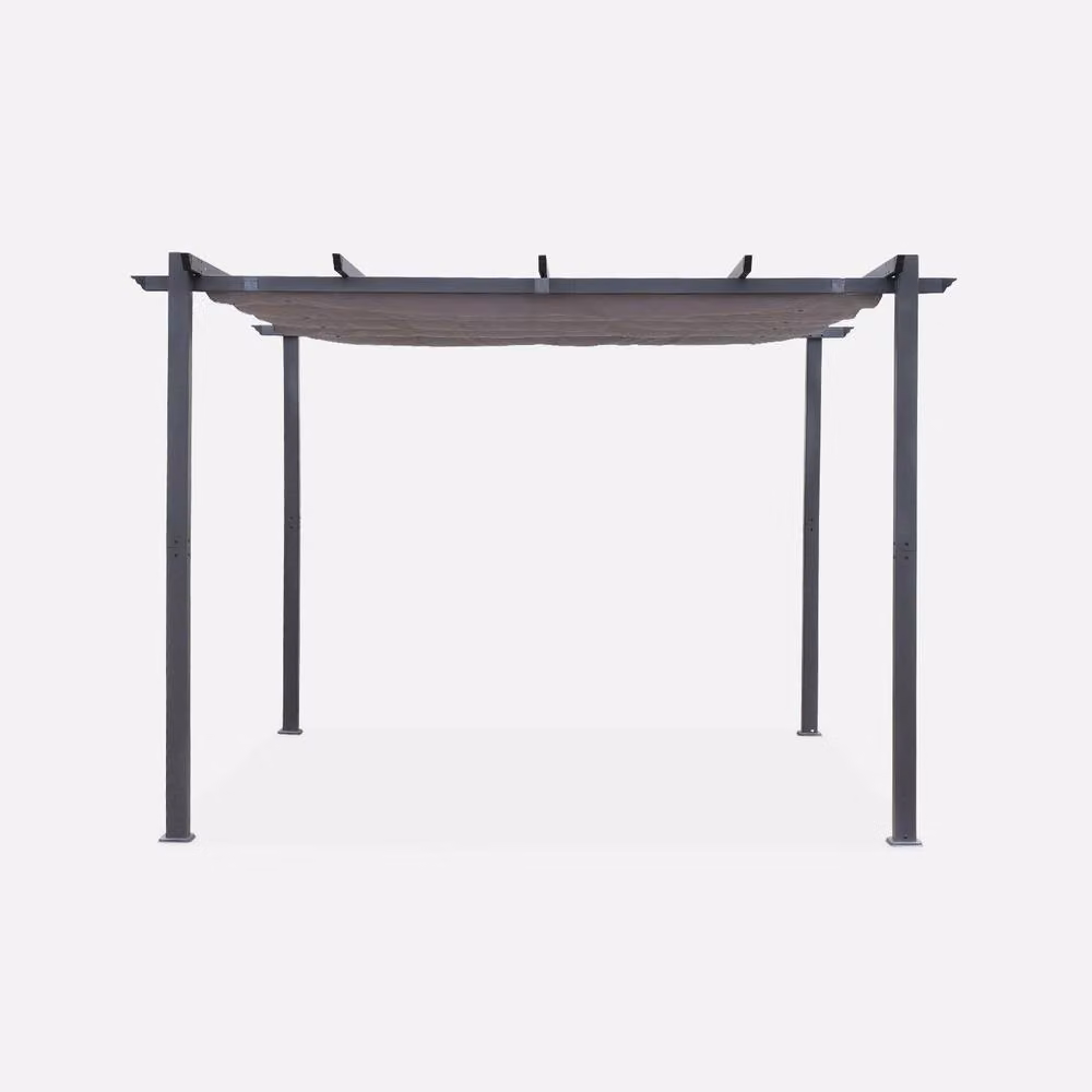 Sweeke Isla Pergola Roof Cover in Grey Polyester, W: 300 cm, D: 298 cm, H: 222 cm – 2