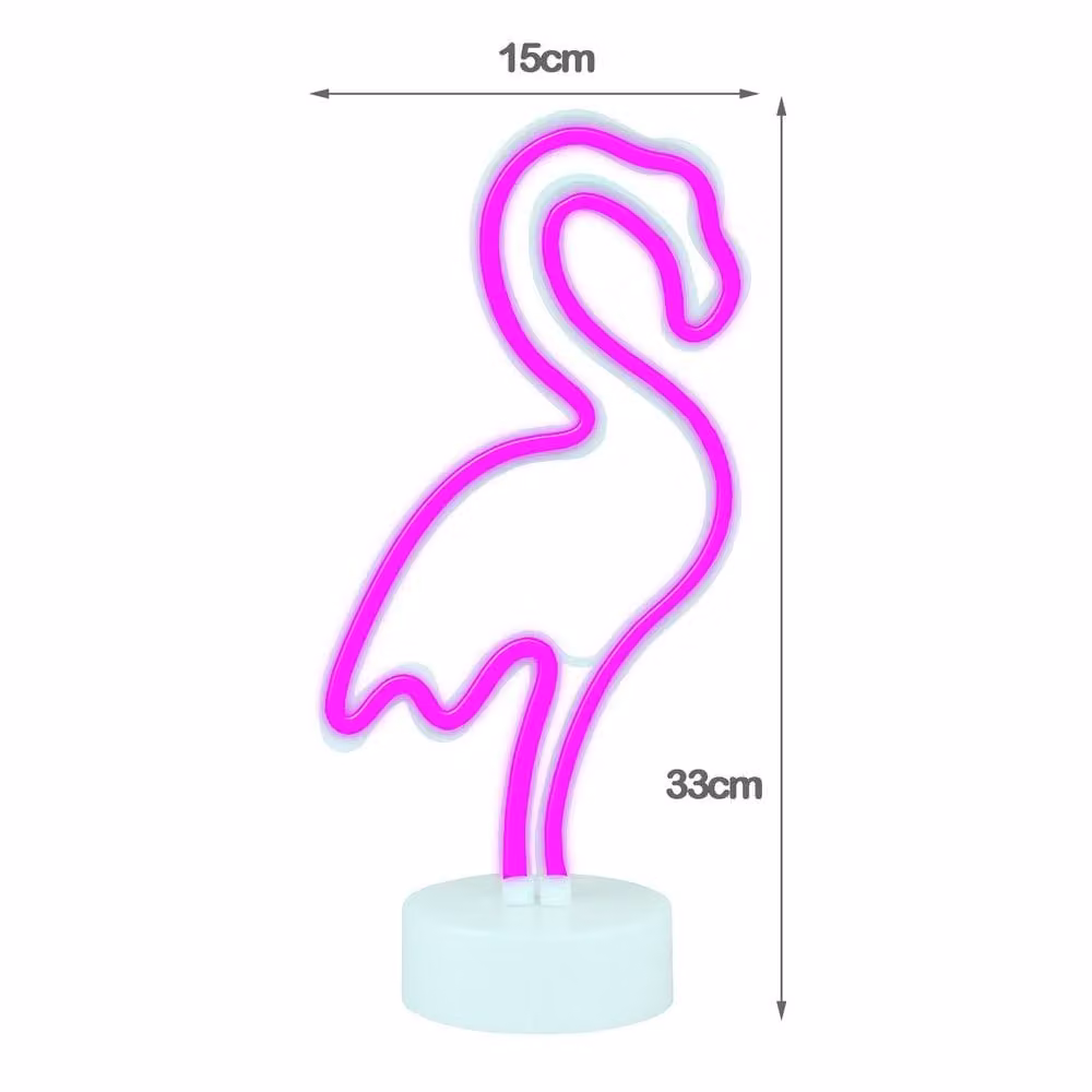 Simpa LED Novelty Neon Flamingo Light in Pink – 2