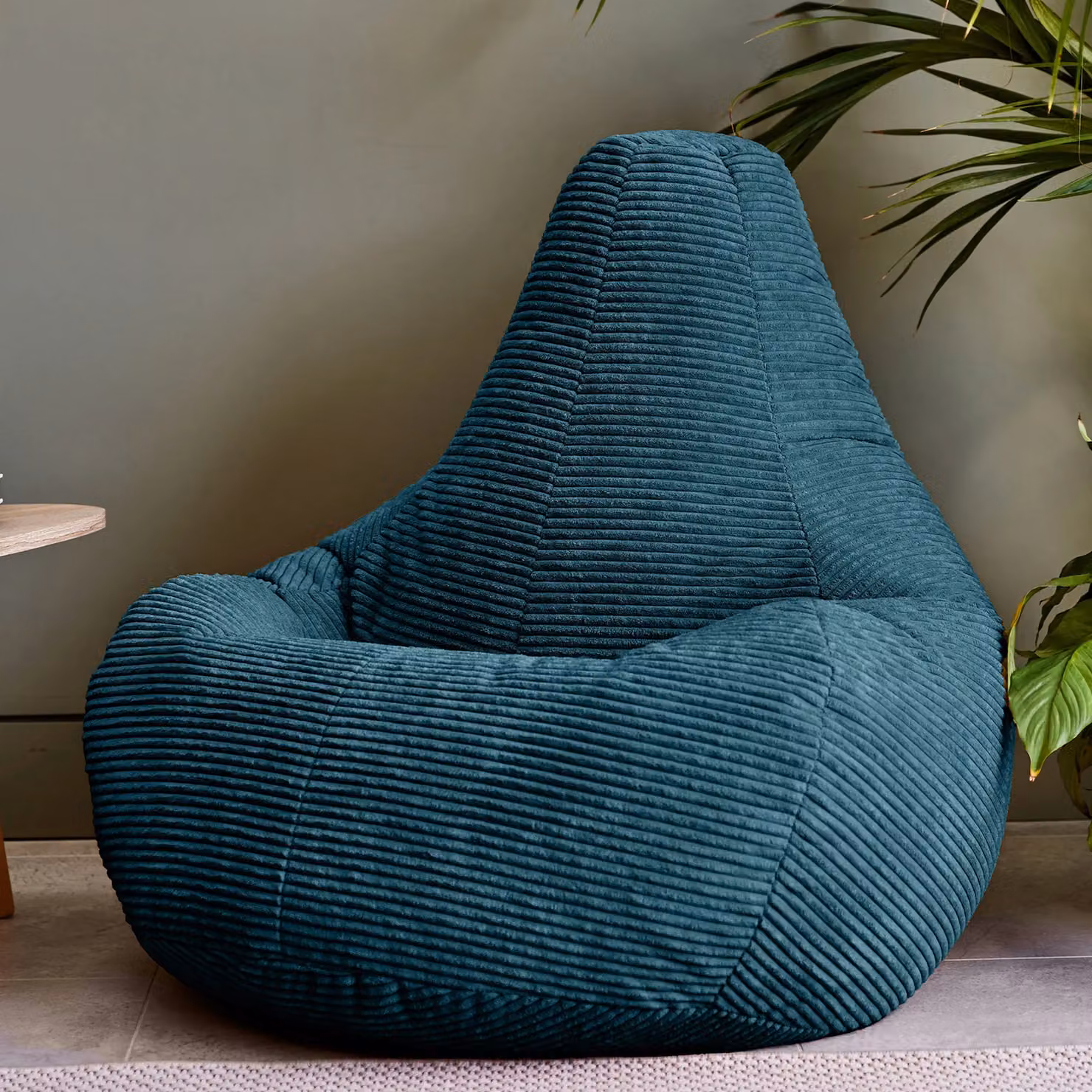 icon Dalton Cord Adult Bean Bag Chair Set of 2 in Petrol Blue – 3
