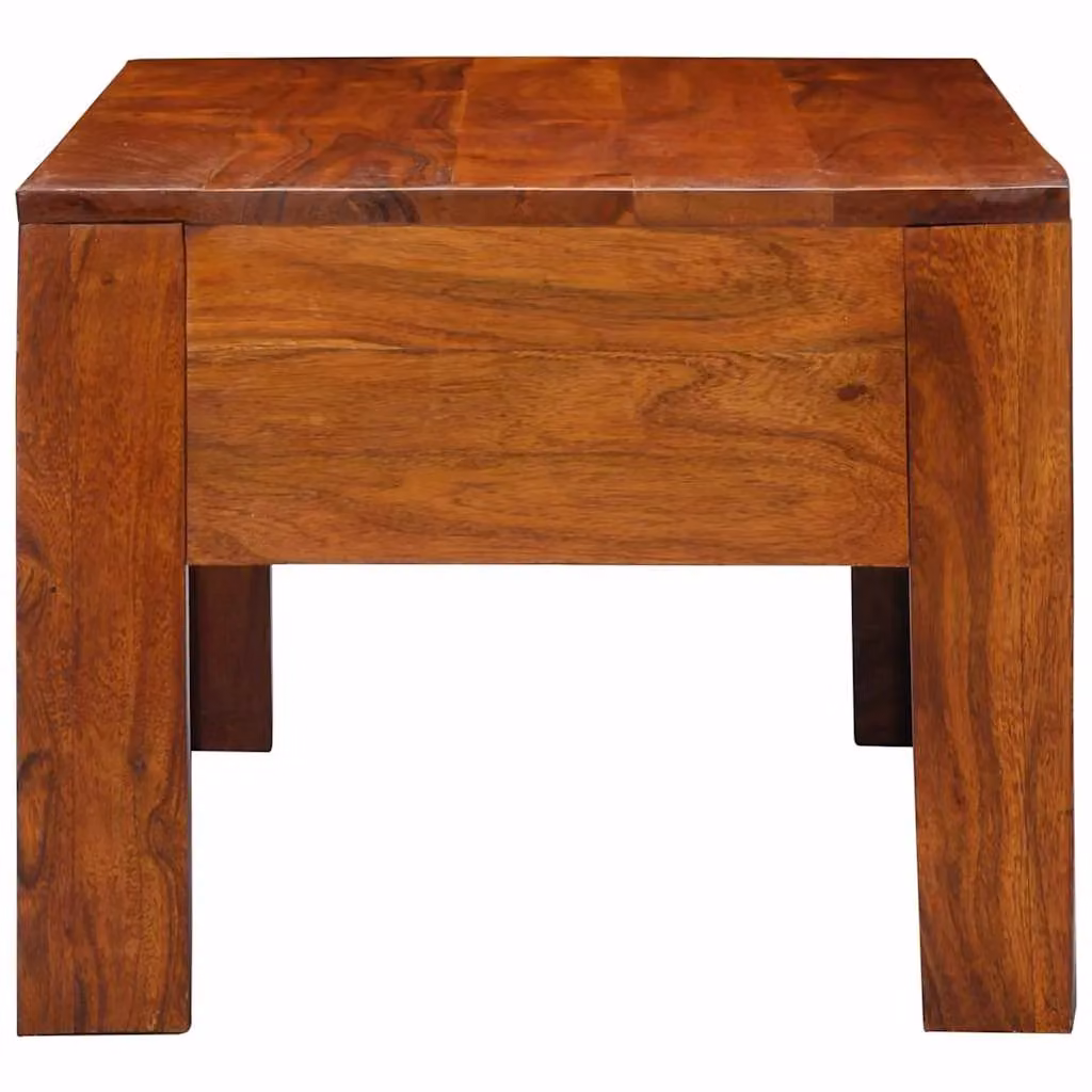 Berkfield Home Acacia Wood Coffee Table in Brown, W/D/H: 90 x 50 x 40 cm – 2