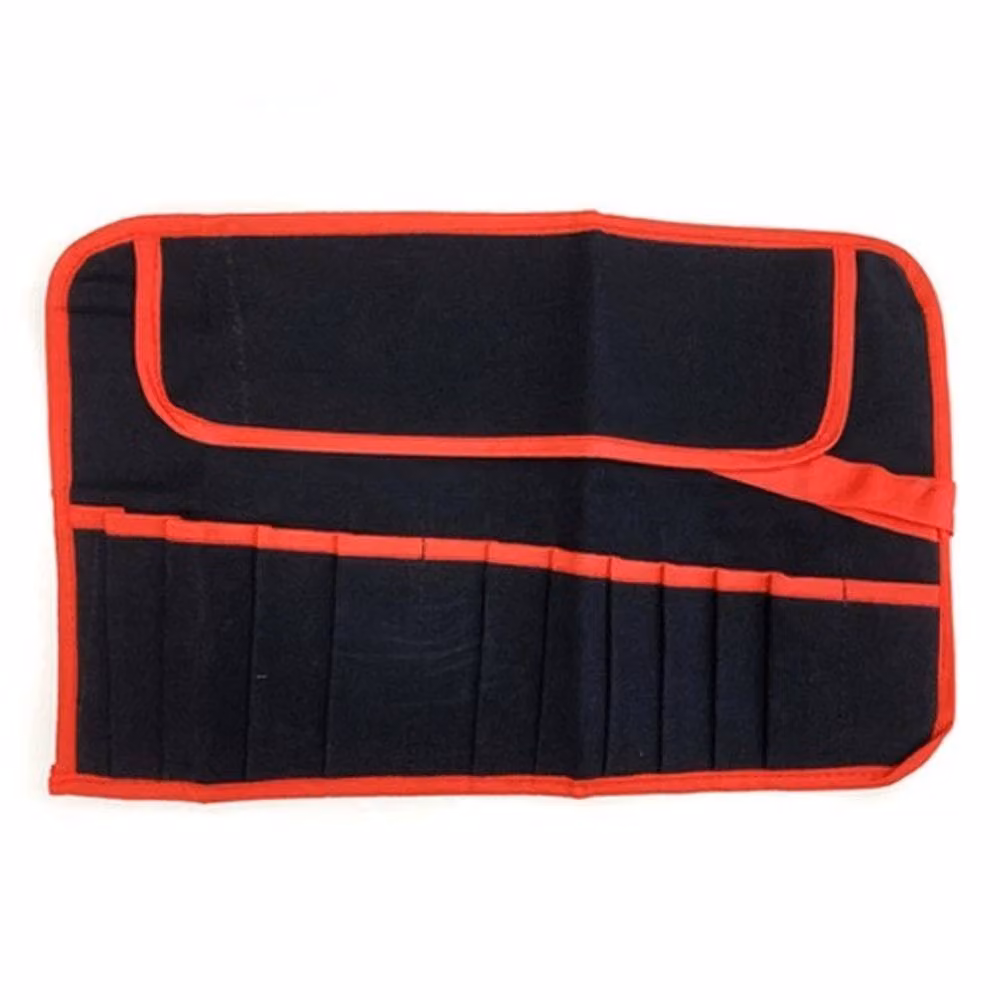 VOGREX 12 Pocket Water Resistant Canvas Tool Roll Foldable Storage Pouch in Black – 3