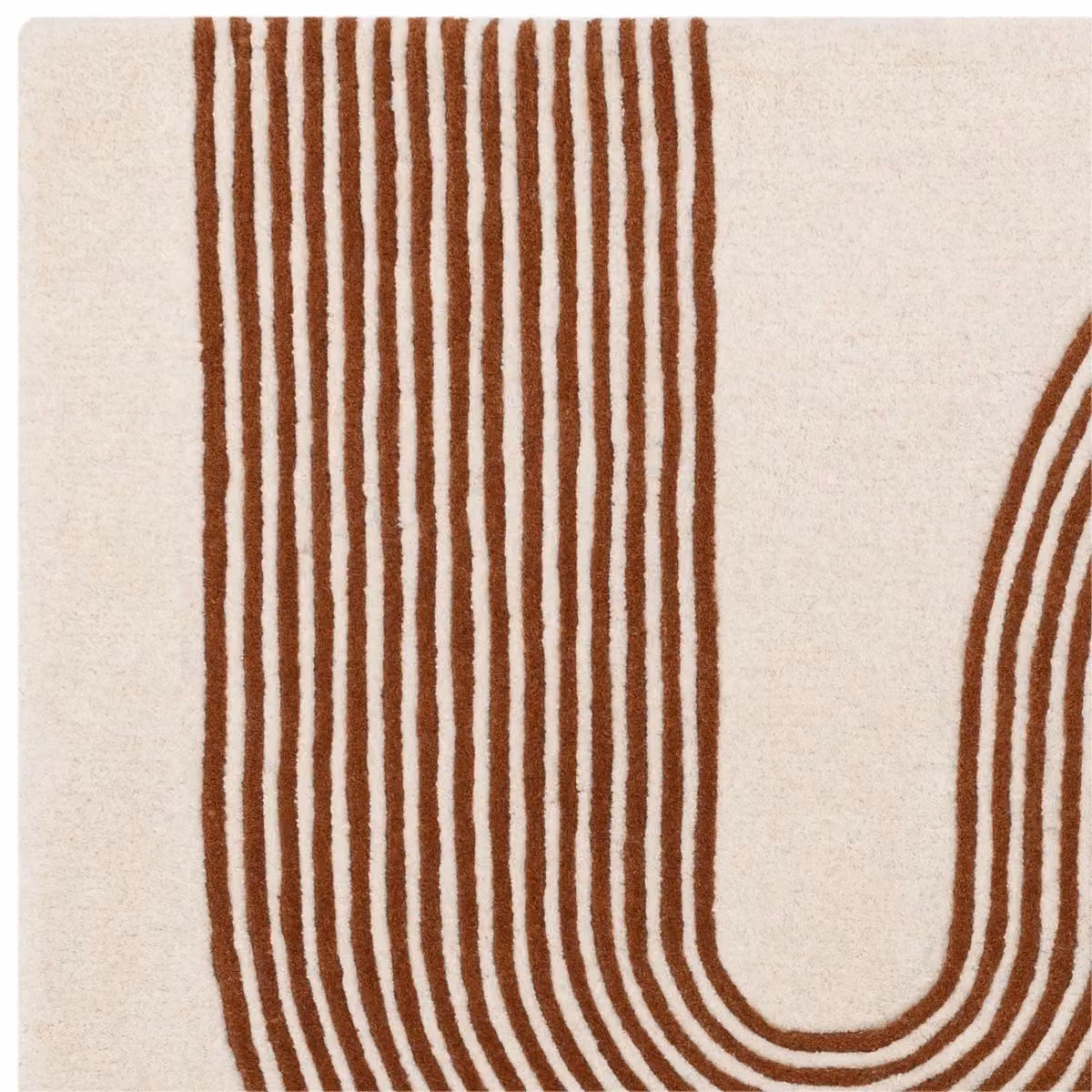 The Rug Shop UK Modern Abstract Wool and Viscose Area Rug in Beige, W: 160 cm, L: 230 cm – 3