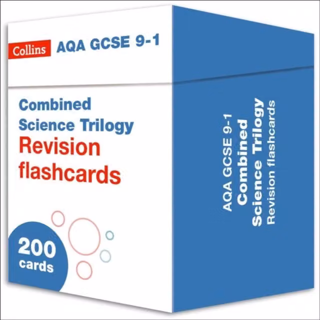 Collins AQA GCSE 9-1 Combined Science Revision Cards for Biology, Chemistry and Physics – 3