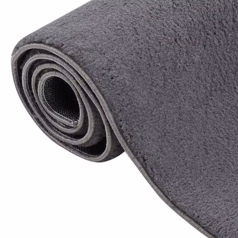 Berkfield Home Washable Soft Shaggy Anti Slip Round Rug, Anthracite Black, Diameter: 160 cm