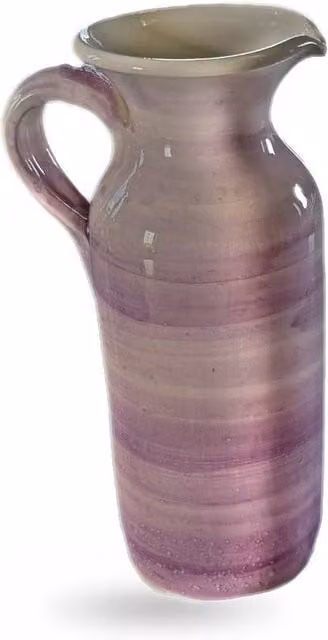 Verano Spanish Ceramics Pastel Beach Rustic Ceramic Jug, 0.5 l, Purple