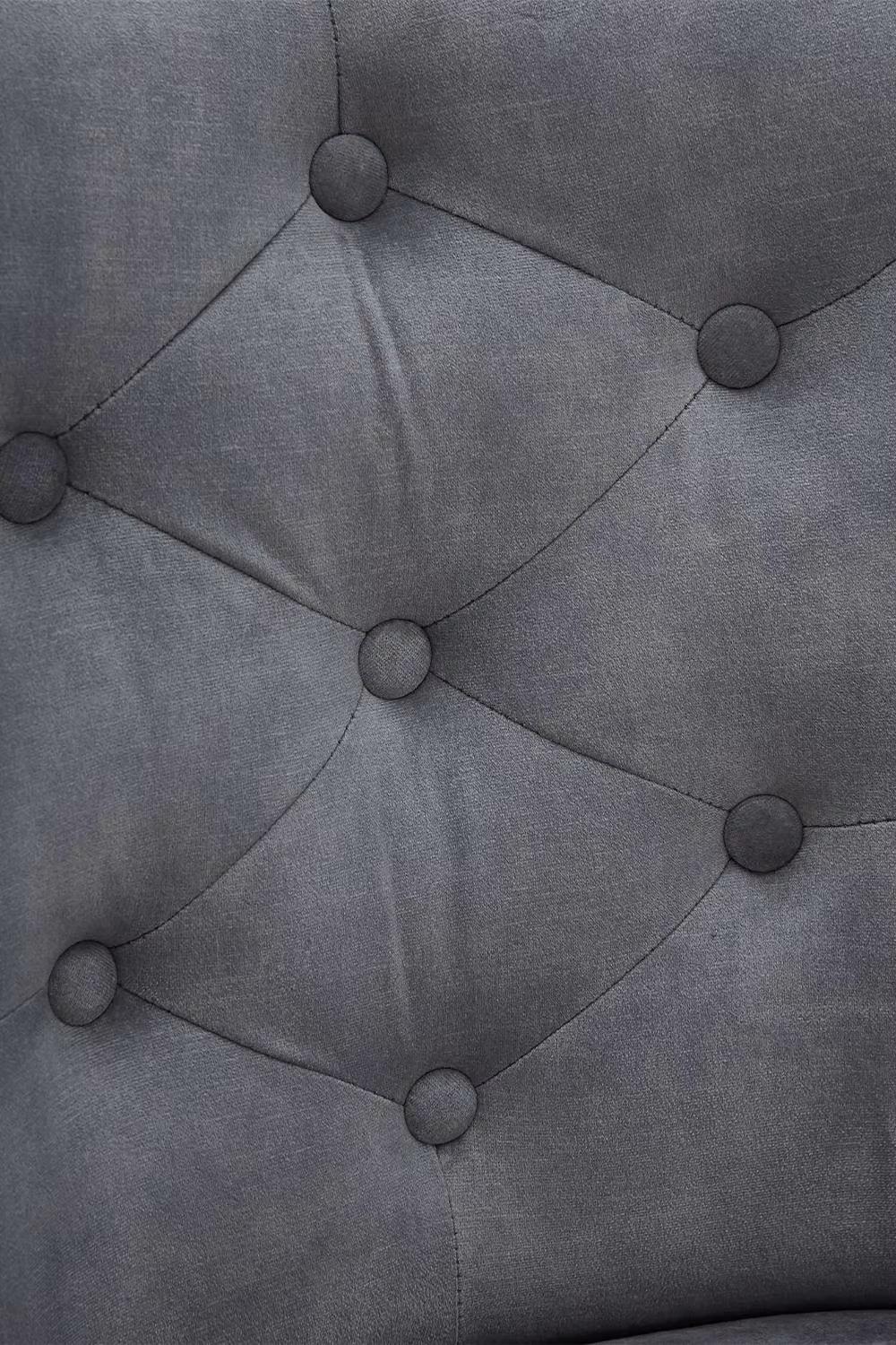 Garden Sanctuary Grey Velvet Tufted Dining Chair with Cushion – 6