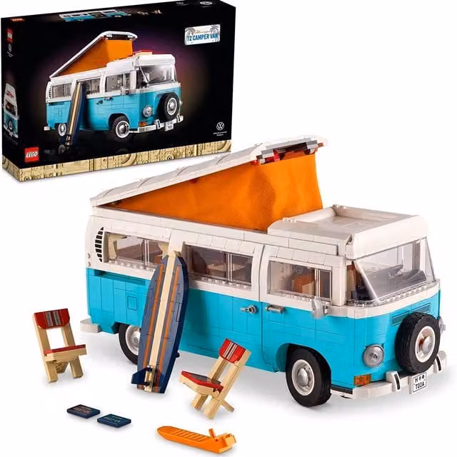 LEGO 10279 Volkswagen T2 Camper Van Blue Creative Vehicle Set