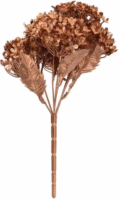 VFM e-Store Metallic Hydrangea Bush in Bronze and Multicolour, W/D/H: 33 x 22 x 22 cm