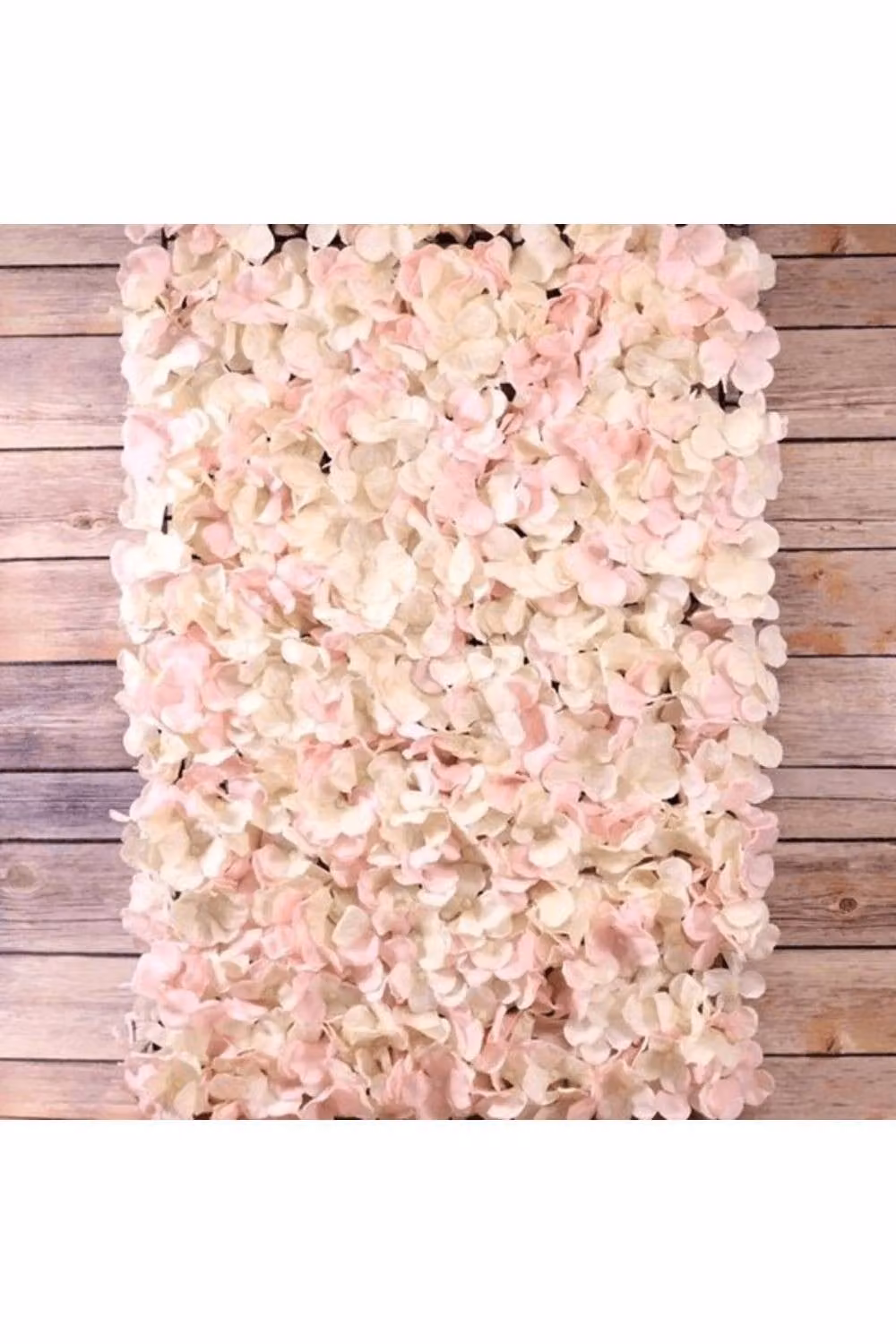 KDMD Pink and Cream Hydrangea Flower Wall Bundle, 2 x 3m