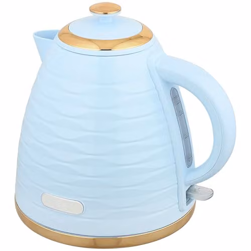 HOMCOM Electric Kettle 1.7 l Fast Boil 3kW Cordless Water Kettle in Blue