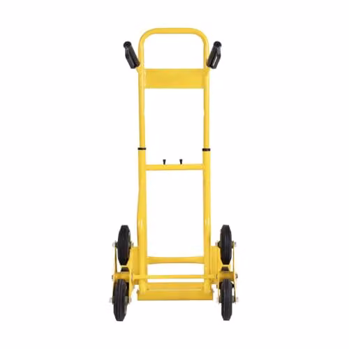 Charles Bentley Bulldozer PRO Heavy Duty Steel Hand Truck with Tri-Star Wheels for Stairs, Yellow, W: 58 cm, D: 54 cm – 2