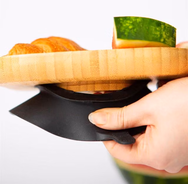 Tiny Dining Childrens Bamboo and Silicone Suction Bowl in Black