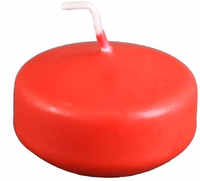 KDMD Red Floating Tub Candle for Tabletop Use – 1