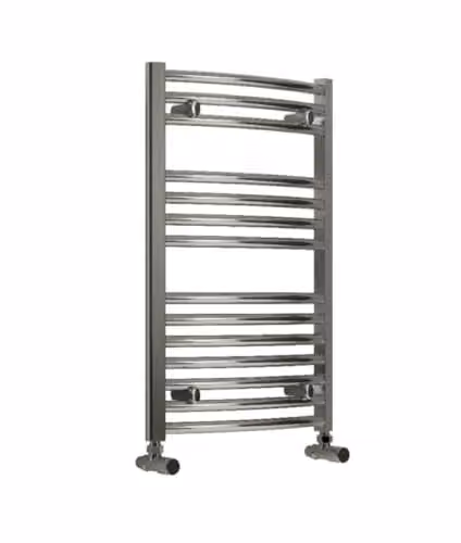 Bathroom Kingdom Diva Chrome Straight Heated Towel Rail, Silver, W: 800 mm, H: 500 mm – 2