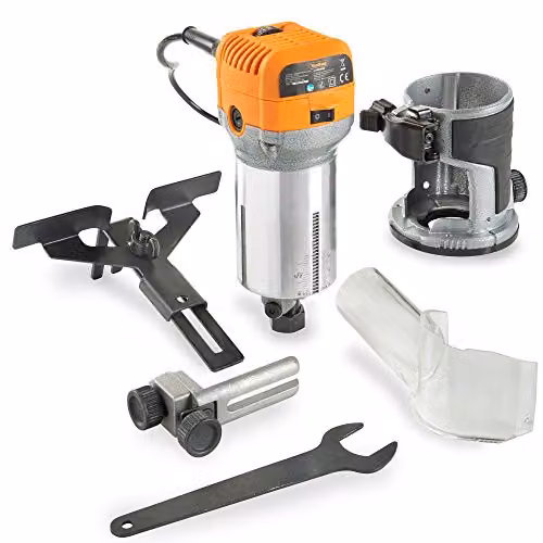 VonHaus 710W Compact Palm Router Saw in Black and Orange – 4