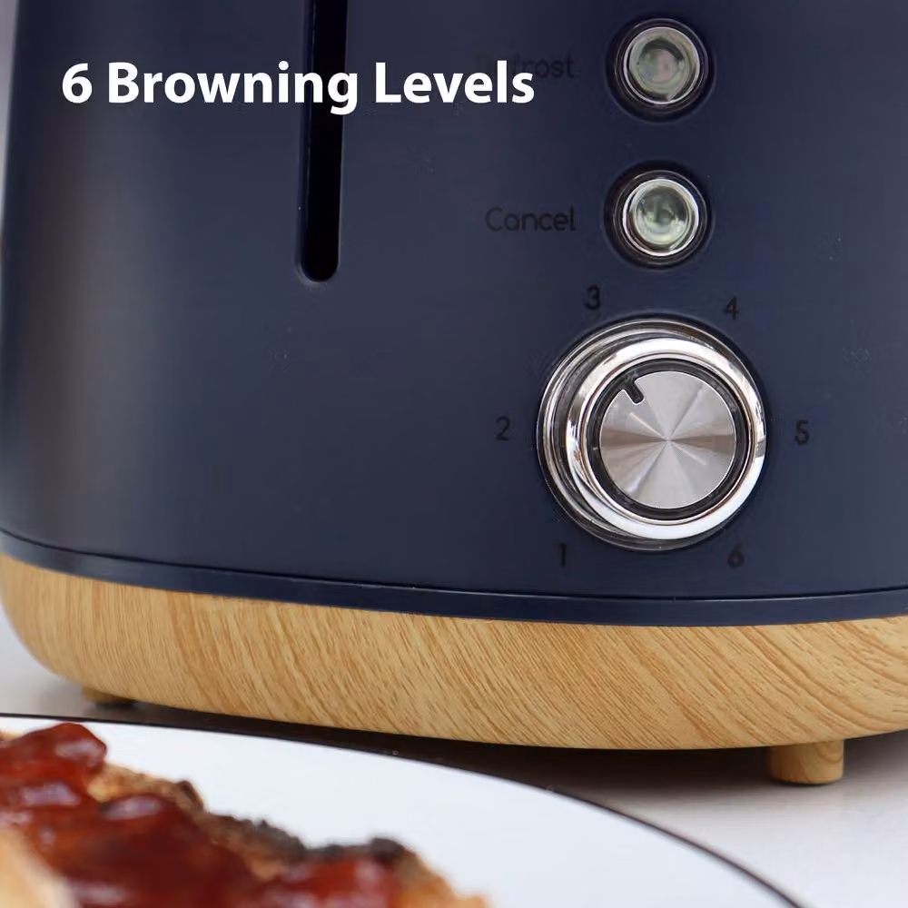 Statesman Scandi Kettle and Toaster Set in Dark Navy Blue – 3