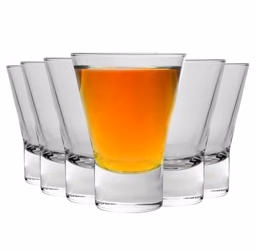 Bormioli Rocco Ypsilon Transparent Tumbler Glasses, 150ml, Pack of 12 – 1
