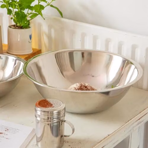 Argon Tableware Stainless Steel Nesting Mixing Bowl, Silver, 5.5 l, Diameter: 34 cm – 2