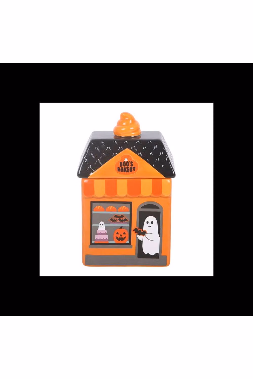 KDMD Boos Bakery Ceramic Oil Burner with Friendly Ghost in Orange – 2