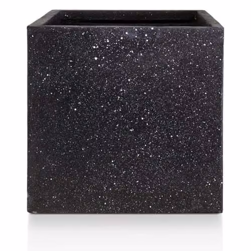 IDEALIST Black Terrazzo Reinforced Stone Plant Pot, 40 cm, 65 L – 2