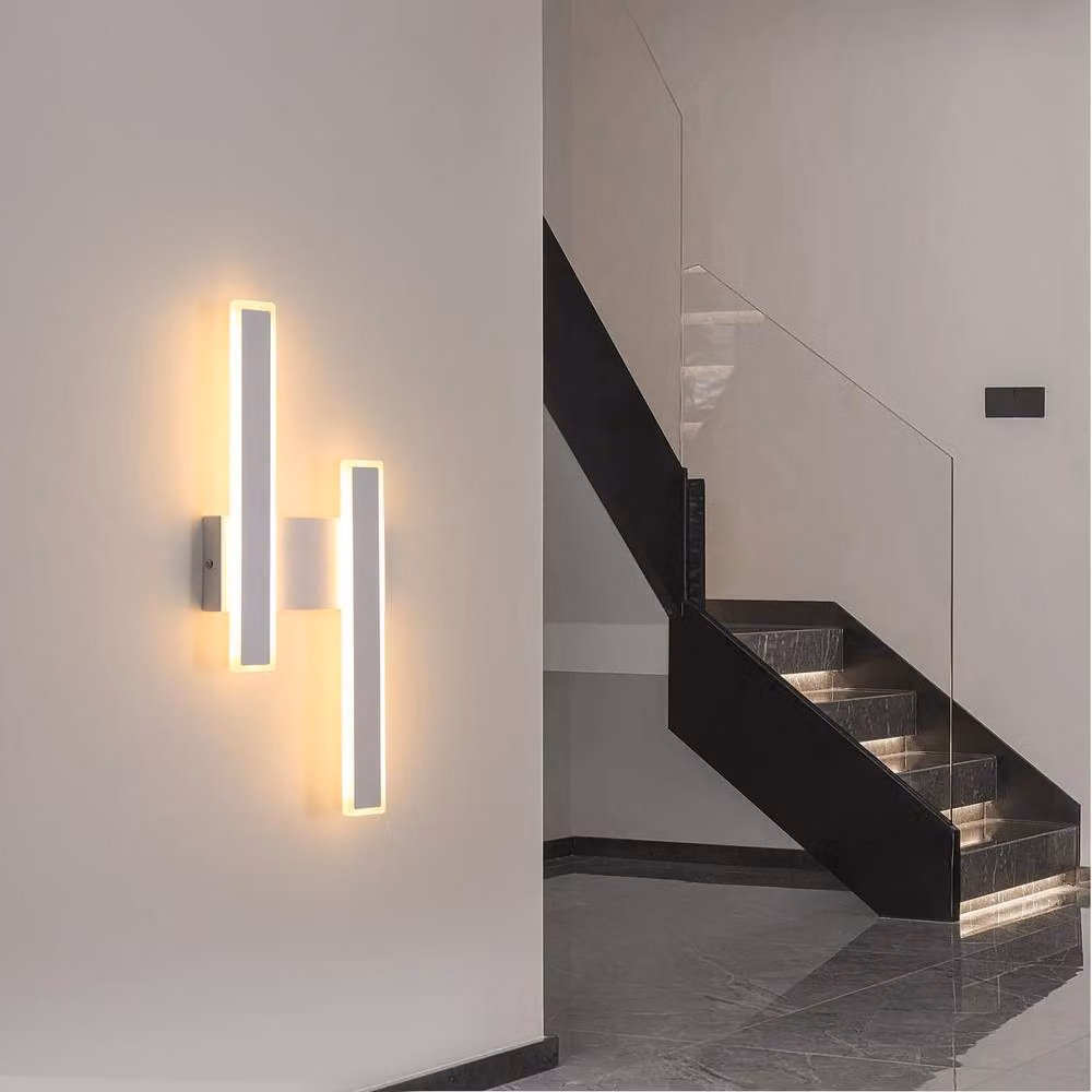 Goeco Modern LED Wall Light, 32 W, Warm White 3000 K, White – 2