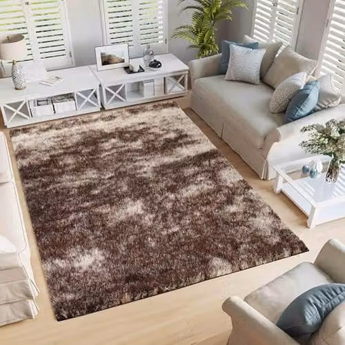 Serdim Rugs California Soft 3D Shimmer Shaggy Hallway Runner Rug, Bronze, W: 60 cm, L: 220 cm – 3