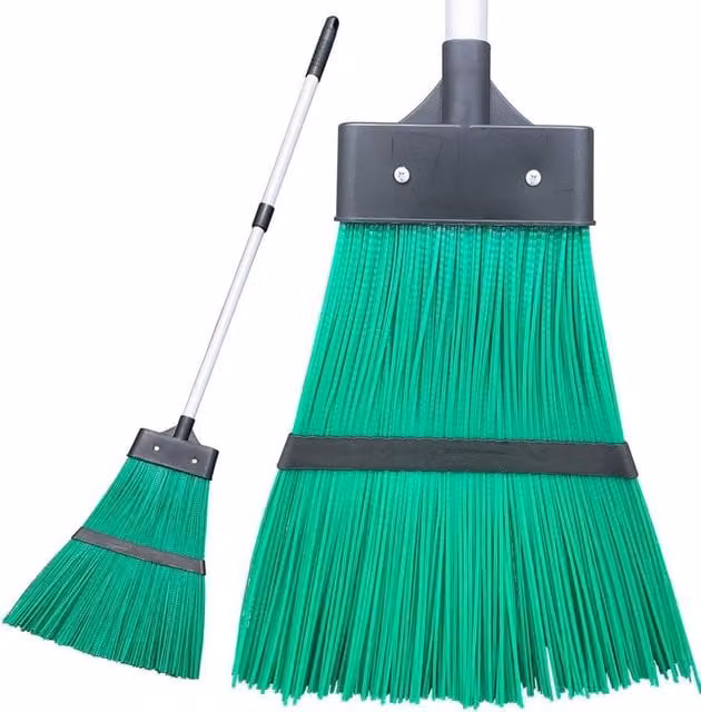 EONLION Green Garden Yard Sweeping Hard Brush with Telescopic Handle – 1