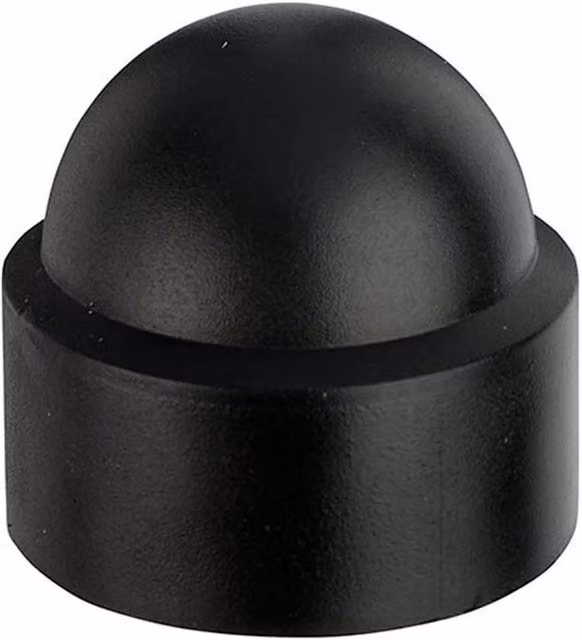 Unifix Black Plastic M12 Cover Caps, Pack of 50